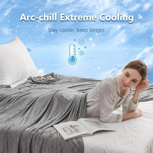 CHOSHOME 1 Pack Double Sided Cooling Blanket 90" X 90", 2 Pack Cooling