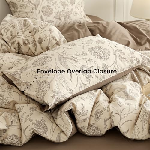 BISELINA 100% Cotton Cozy Winter Brushed Cotton Floral Bedding