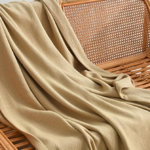 Royal Hotel Bedding Cool Cotton Blanket, Soft and Breathable Cuddle