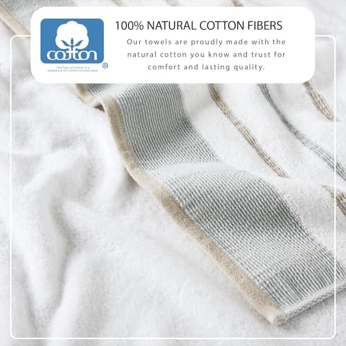 Great Bay Home Decorative Bath Sheet Set - Luxury Cotton 6 Piece Bath