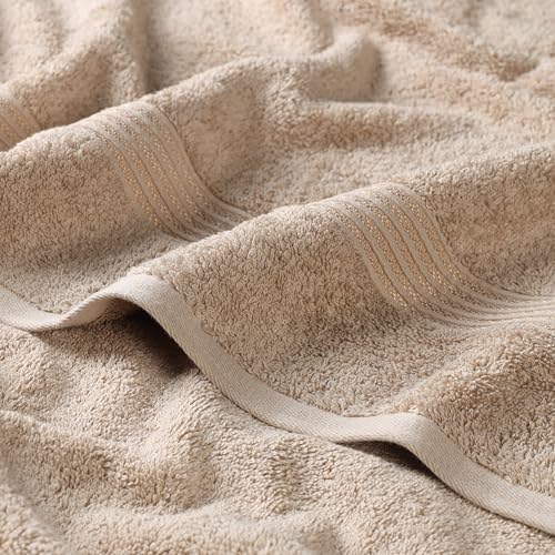 Superior Egyptian Cotton 4-Piece Bath Towel Set for Shower, Bath, Spa