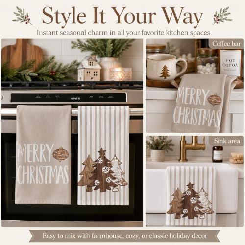 Christmas Kitchen Towels Set of 2