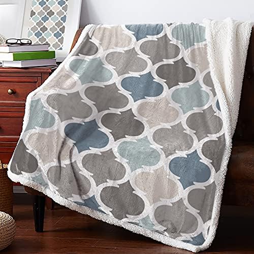 Sherpa Fleece Blanket 60x80 in | Fluffy & Soft Plush Reversible Sherpa