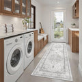 Madane Washable Runner Rug 2x6 Runners for Hallways Non Slip, Grey