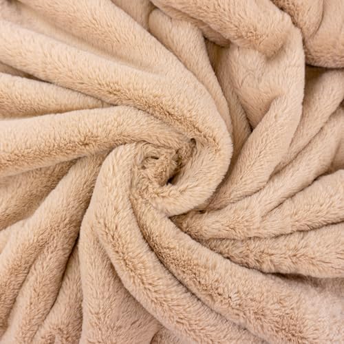 Northwest HGTV Super Luxe Faux Fur Throw Blanket, Ultra Soft