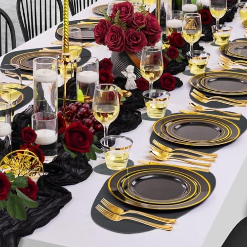 comfoyar Faux Leather Placemats and Coasters Set of 6, 13x16.5 Inch