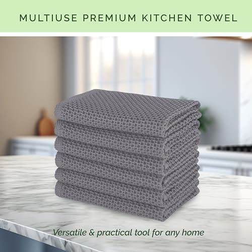 Elegant Comfort 100% Turkish Cotton 24-Pack Waffle Premium Kitchen