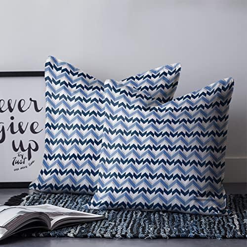 Abstract Geometric Pack of 2 Pillowcases Navy Blue Minimalist Pillow