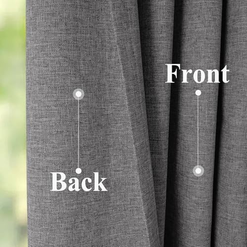 Frelement 52" W x 108" L Total Light Blocking Linen Pinch Pleated