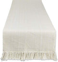 DII Variegated Tabletop Collection, Table Runner3x72, Off-White