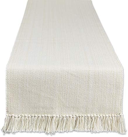 DII Variegated Tabletop Collection, Table Runner3x72, Off-White