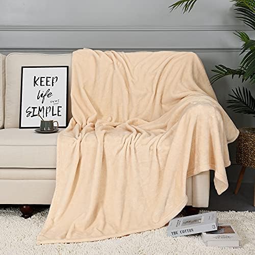 NANPIPER Fleece Blankets, Super Soft Flannel King Size Blanket for