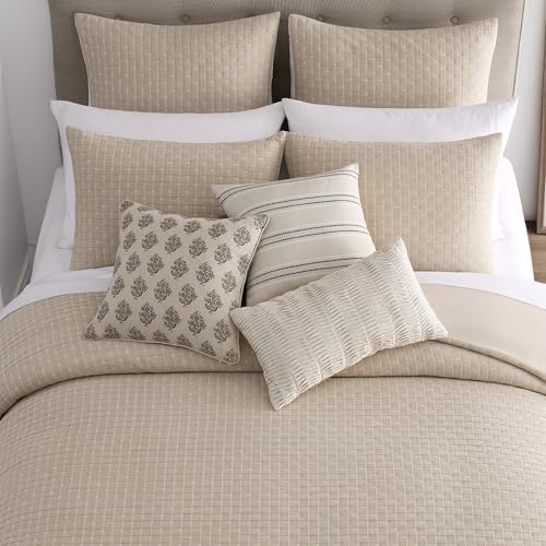 Levtex Home - Cross Stitch Duvet Cover Set - King Duvet Cover + Two