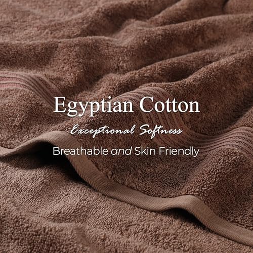 SUPERIOR Heritage Egyptian Cotton Bath Towel Set, Large Body Towels