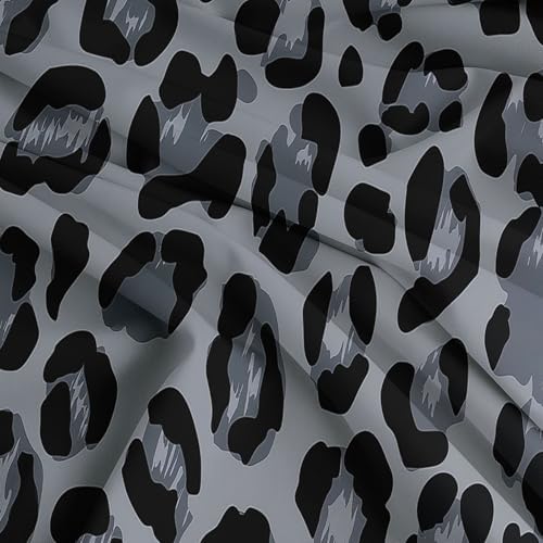Microfiber 3pcs Abstract Style Spot Pattern Duvet Cover Sets, Grey