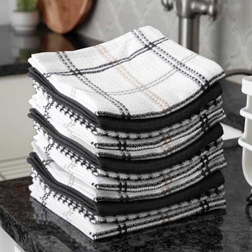 T-Fal Premium Waffle Dish Cloths: Highly Absorbent, Super Soft Long