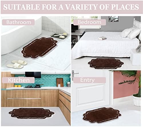 Home Weavers Allure Collection 100% Cotton Tufted Bathroom Rug, Soft