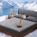 Cozy Bliss Cooling Mattress Pad Queen, Grey