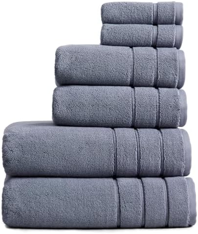 Springtree Home Luxury Turkish Cotton Bath Towels Set | 6-Piece Set
