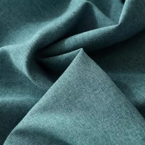 Linen Round Tablecloth Modern Style Solid Color Dust-Proof Table Cover