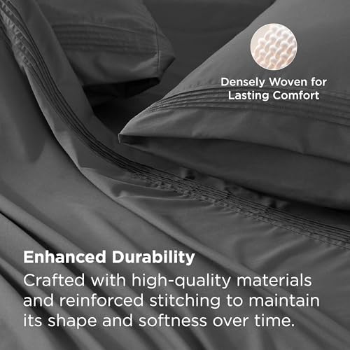Bedsure Twin XL Sheets Dorm Bedding, GentleSoft Breathable Extra Long