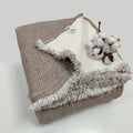 Quilted Throw Blanket Soft Gauze Dual Color, Lightweight Quilt,Blanket