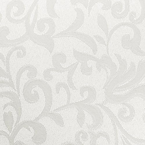 Ultimate Textile 60 x 102-Inch Oval Damask Tablecloth, Ivory, 10 Pack