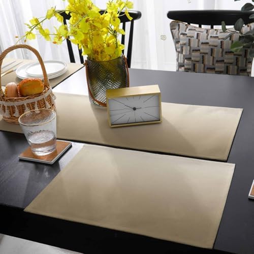 Brown Gradient Table Runner and Placemats Set of 4 Farm Country Cotton