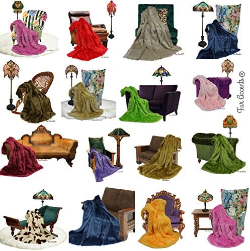 Plush Faux Fur - Throw Blanket - Fashion Fur - Off White King Size