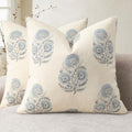 YCOLL Vintage Floral Print Pillow Covers 22x22 Set of 2 Patterned