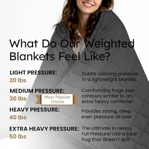 HomeSmart Queen Size Weighted Blanket 20 lbs - Ultra Soft All Season