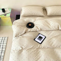 Black Polka Dot Duvet Cover Set TwinXL Size 3-Piece, Ultra Soft Jersey