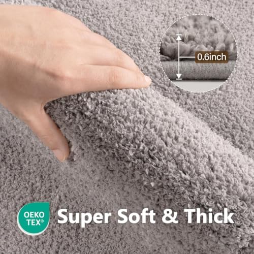 60x24 Long Bathroom Rugs Bath Mat, Non Slip Washable Absorbent Rug
