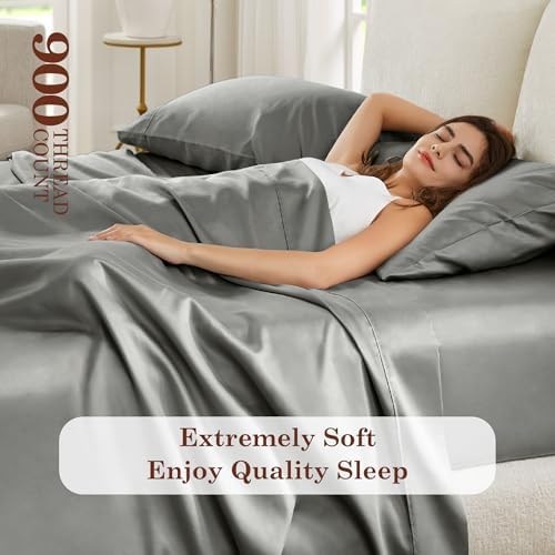Hyde Lane 900 Thread Count King Sheet Set – Cotton-Rich CVC Sateen