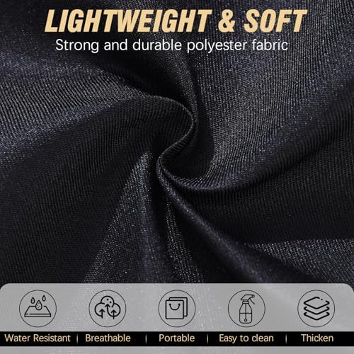 16 Pack Black Waist Aprons, Heavy Duty 3 Pockets Water Resistant