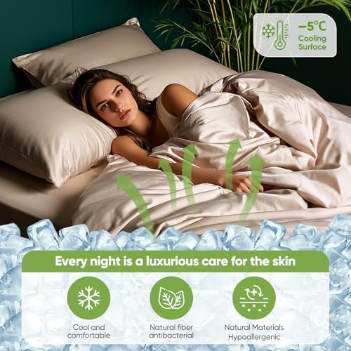 TWK Real 100% Viscose Derived from Bamboo Sheets Set King Size