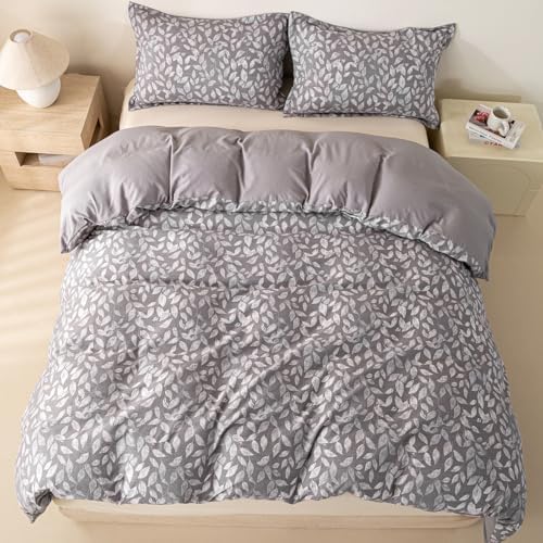 OAITE Duvet Cover Set Prewashed Cotton-Like Polyester King