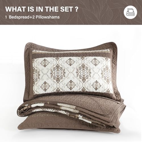 SahSahCasa 128"x120" 100% Cotton Oversized California King XL