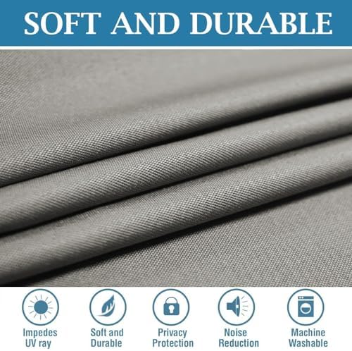 Khaki,Blackout Curtains for Bedroom Living Room 2 Panels Thermal