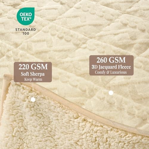Topblan Weighted Blanket Twin Size 15lbs, 48 x 72 for Adults in Bed