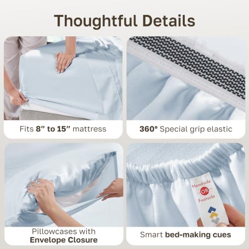 California Design Den 100% Egyptian Cotton Deep Pocket Full Size