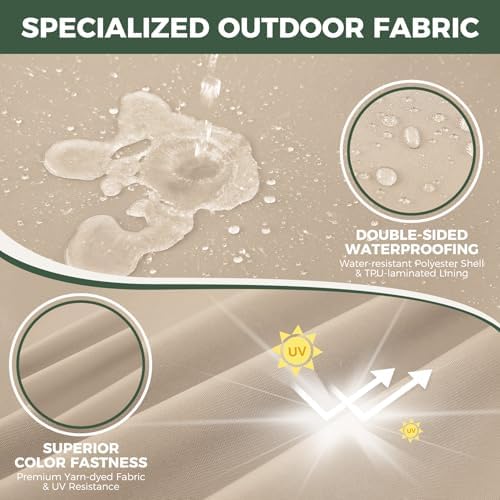Outdoor Chair Cushions, Waterproof & Fade Resistant Patio Cushions