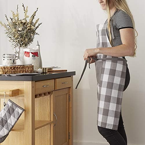 DII Unisex Buffalo Check Kitchen Collection, Classic Farmhouse Chef