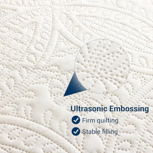 SheRest King Quilt Bedding Set - Soft Breathable Bed Quilt, Modern
