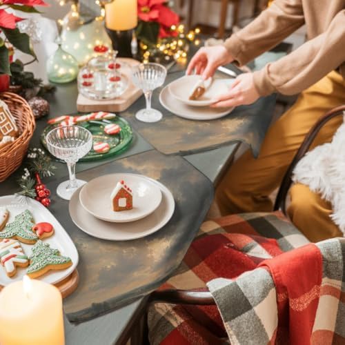 Sky Clouds Placemats Set of 8, Cotton Linen Fabric Place Mats, Rustic