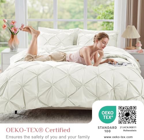 JOLLYVOGUE Queen Comforter Set 7 Pieces - Bed in a Bag Queen for All