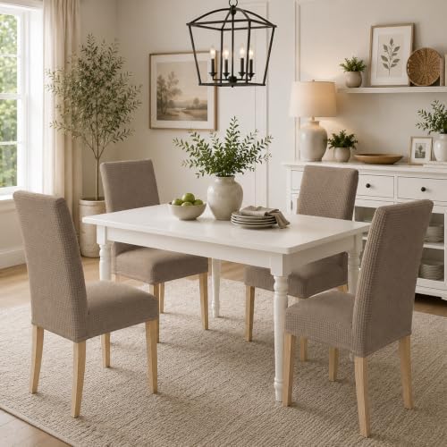 Chair Covers Dining Room Set of 6,Printed Patterned Stretch Non Slip