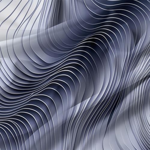 Queen Duvet Cover Set Abstract Lines Curves Soft Microfiber Reversible