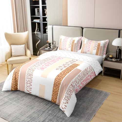 Castle Fairy Stripe Leopard Zebra Kids Bedding Set King Size 100%