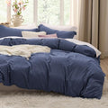 Bedsure Prewashed Oversized King Duvet Cover, Cotton-Like Soft Set